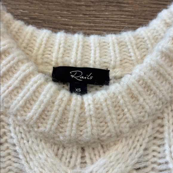 Rails Cream Cable Knit Alexis Sweater Vest - Women's Size XS - EUC - Picture 4 of 13